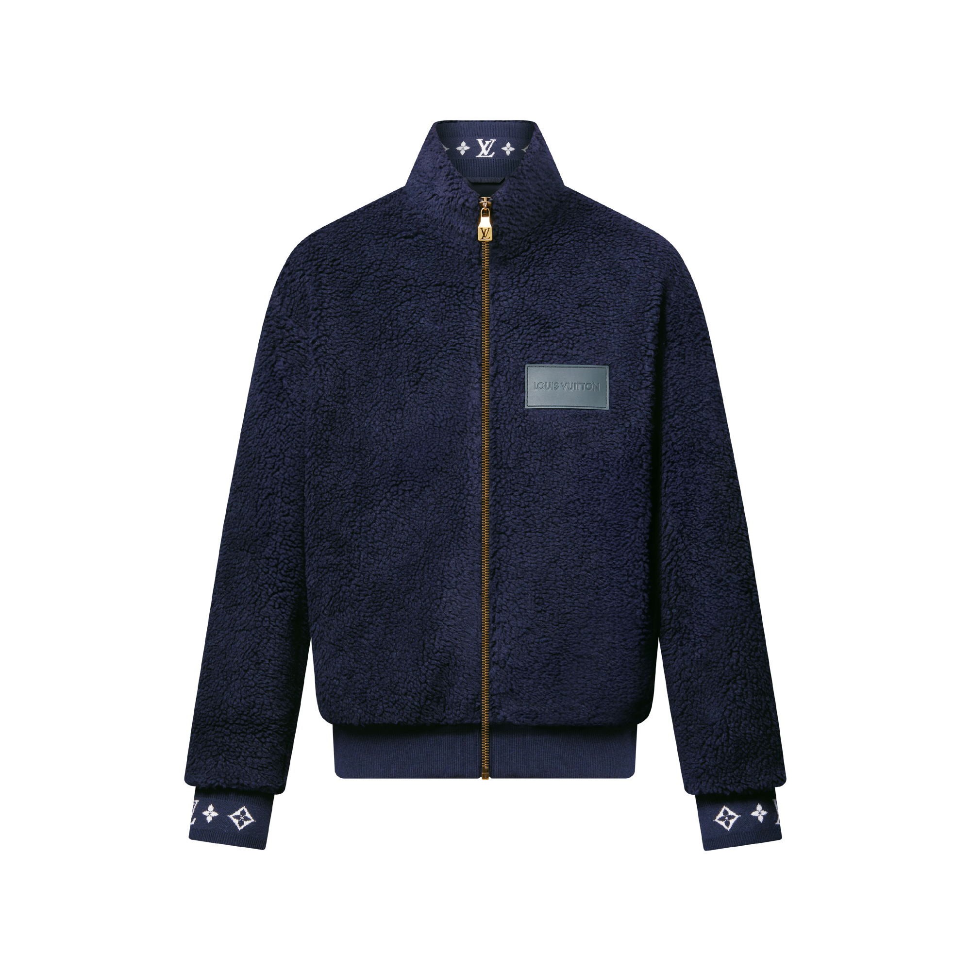 Leather Patch Fleece Blouson - Ready-to-Wear 1AGLXN | LOUIS VUITTON